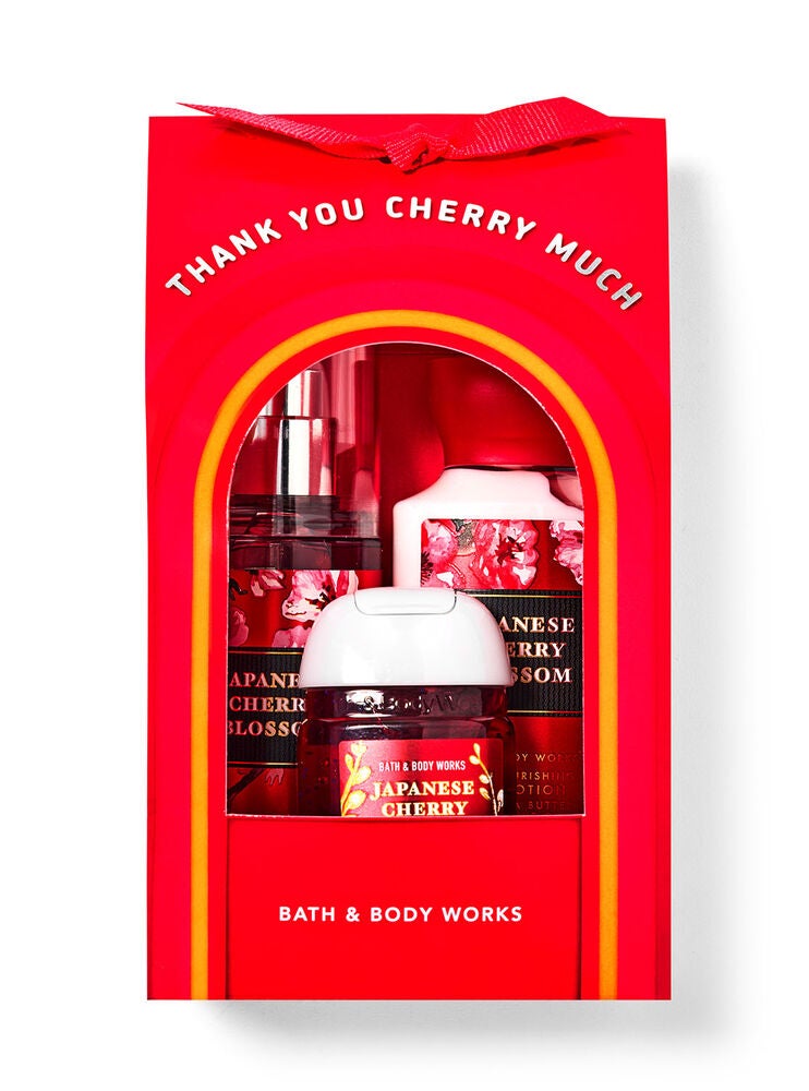 Japanese Cherry Blossom Mini Gift Bag Set Bath and Body Works