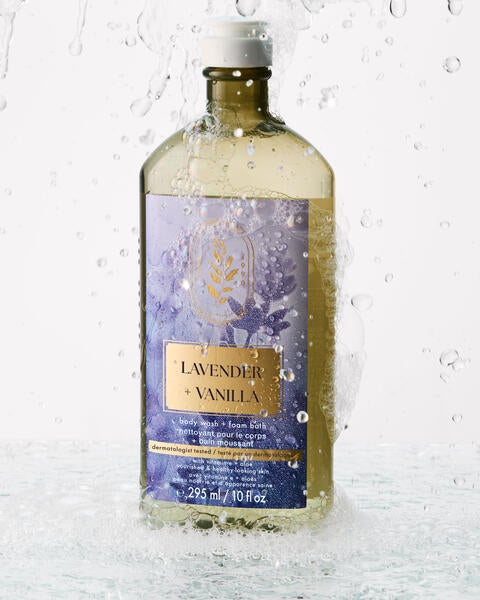 Nettoyant pour le corps et bain moussant Lavender Vanilla