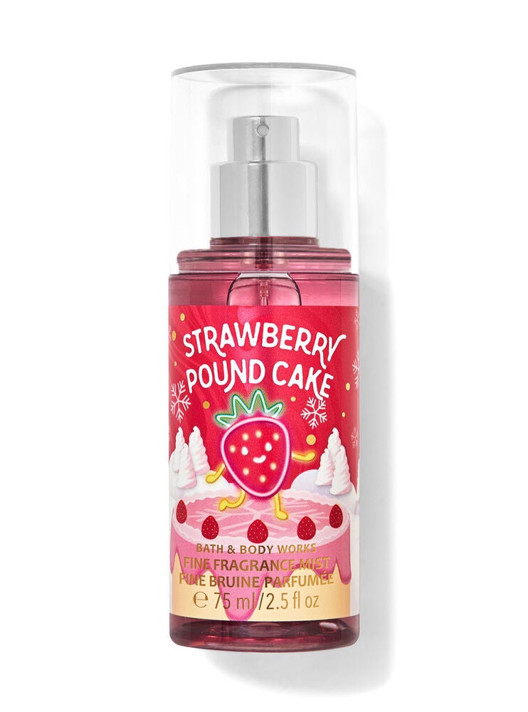 Strawberry Pound Cake Travel Size Fine Fragrance Mist Bath and Body Works