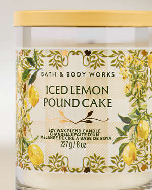 Iced Lemon Pound Cake Single Wick Candle