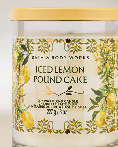 Iced Lemon Pound Cake Single Wick Candle