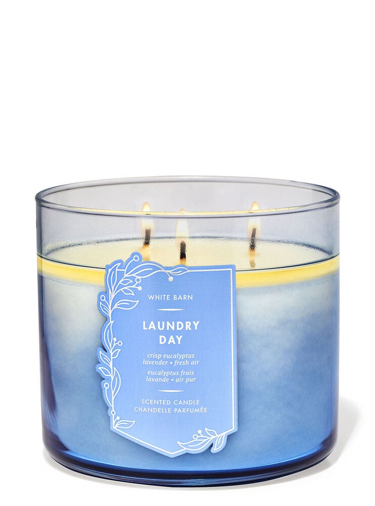 Laundry Day 3Wick Candle Bath and Body Works