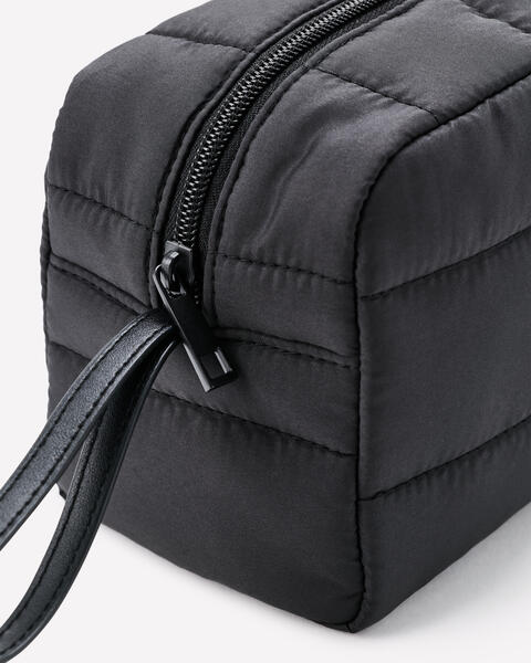 Black Puffer Cosmetic Bag