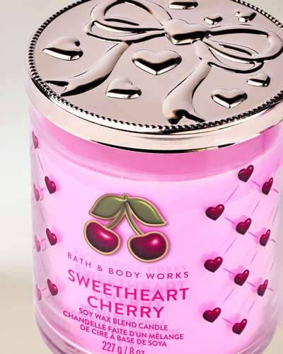 Sweetheart Cherry Single Wick Candle