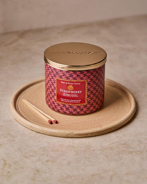 Chandelle à 3 mèches Strawberry Strudel