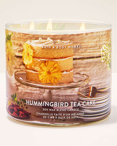 Hummingbird Tea Cake 3-Wick Candle