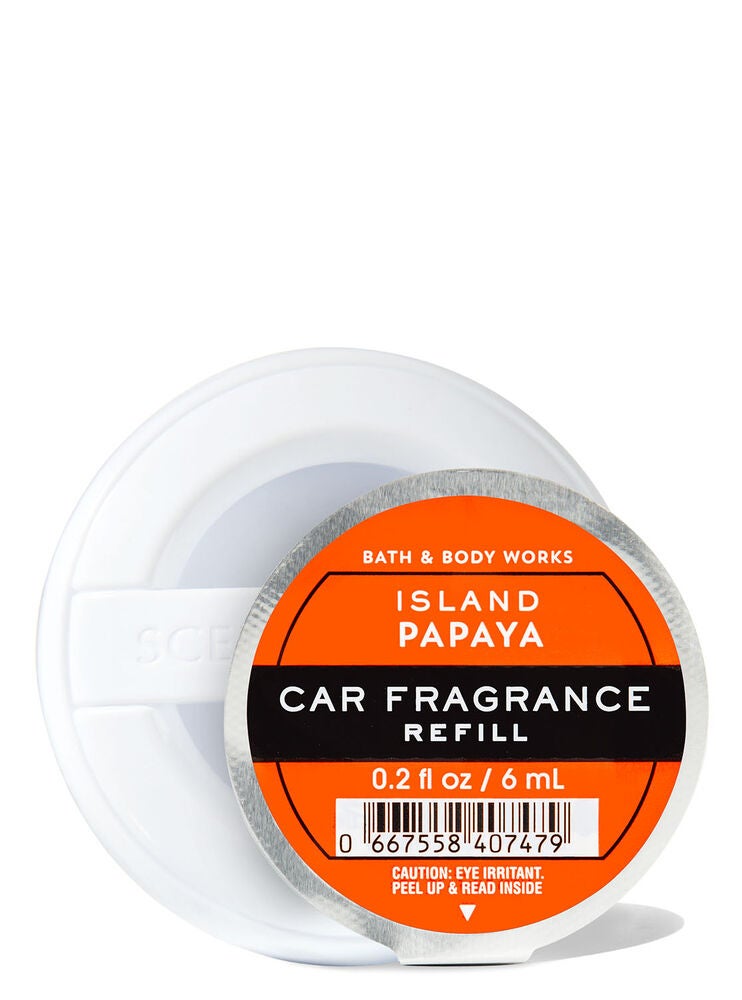 Island Papaya Car Fragrance Refill Bath and Body Works