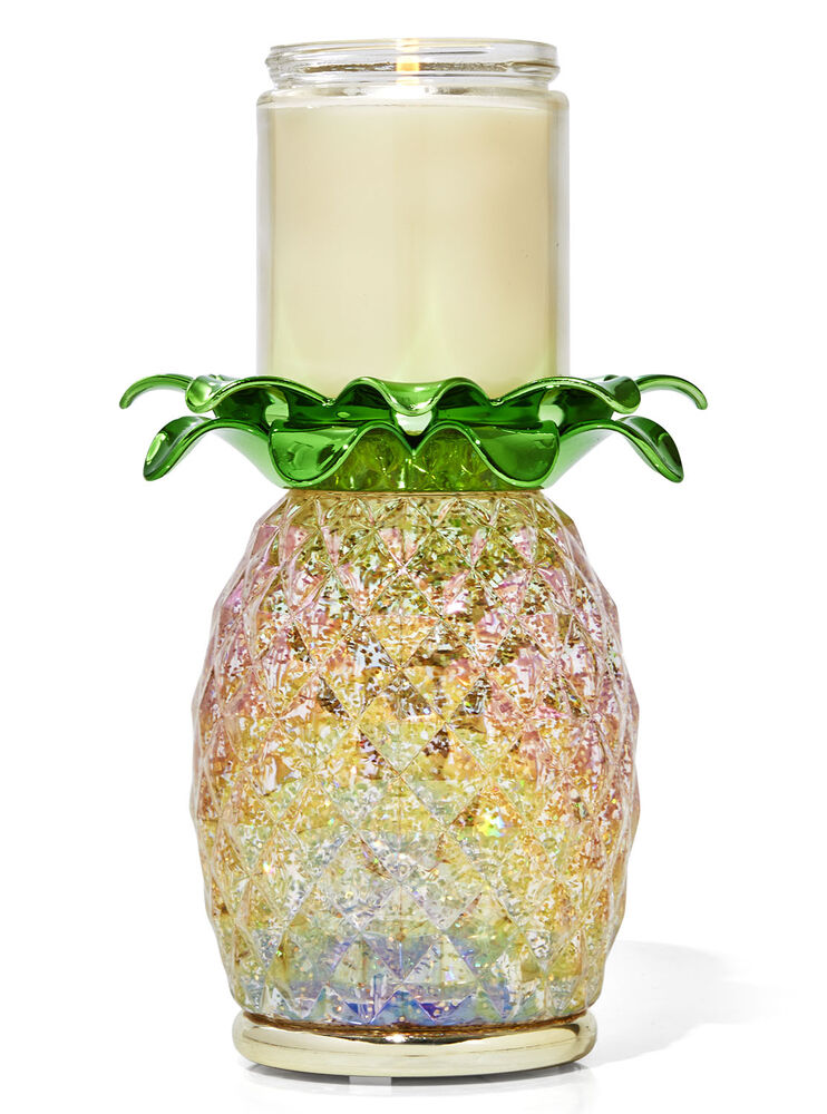 Water Globe Pineapple Single Wick Candle Holder Image 3