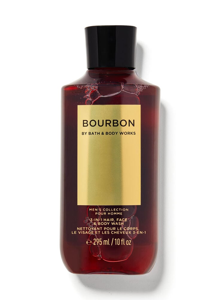 Nettoyant pour le corps, le visage et les cheveux 3-en-1 Bourbon
