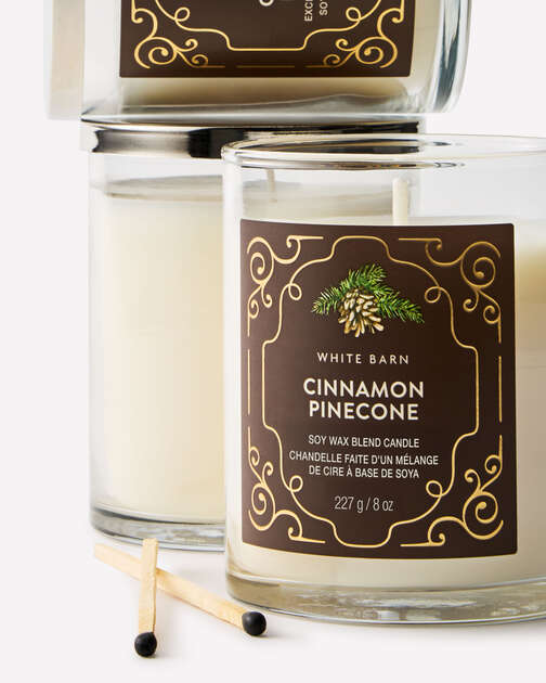 Cinnamon Pinecone Single Wick Candle