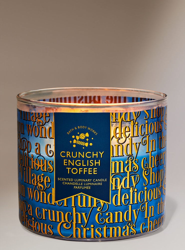Crunchy English Toffee 3Wick Candle Bath and Body Works