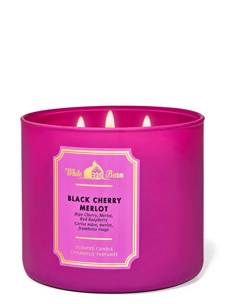 Black Cherry Merlot 3-Wick Candle