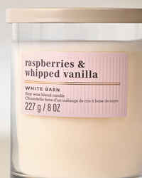 Raspberries & Whipped Vanilla Single Wick Candle