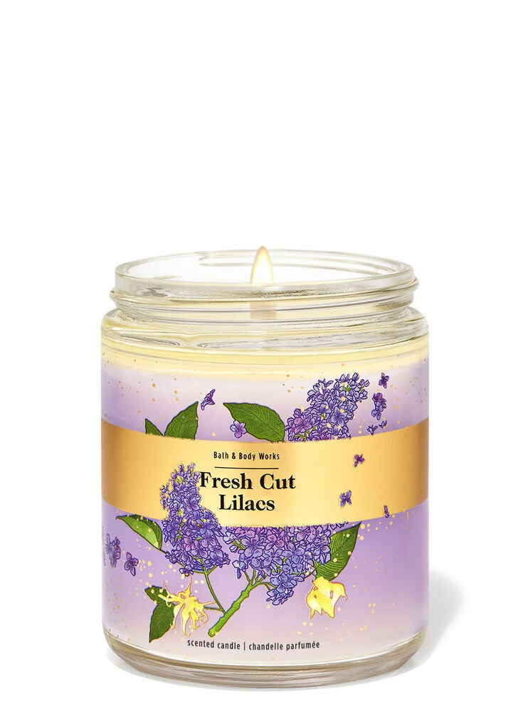 Fresh Cut Lilacs Single Wick Candle Bath and Body Works