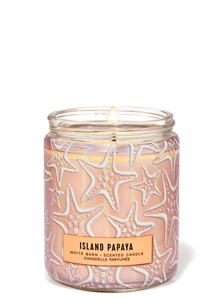 Island Papaya Single Wick Candle