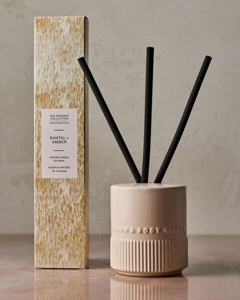 Santal + Amber Fragrance Infused Liquidless Reeds