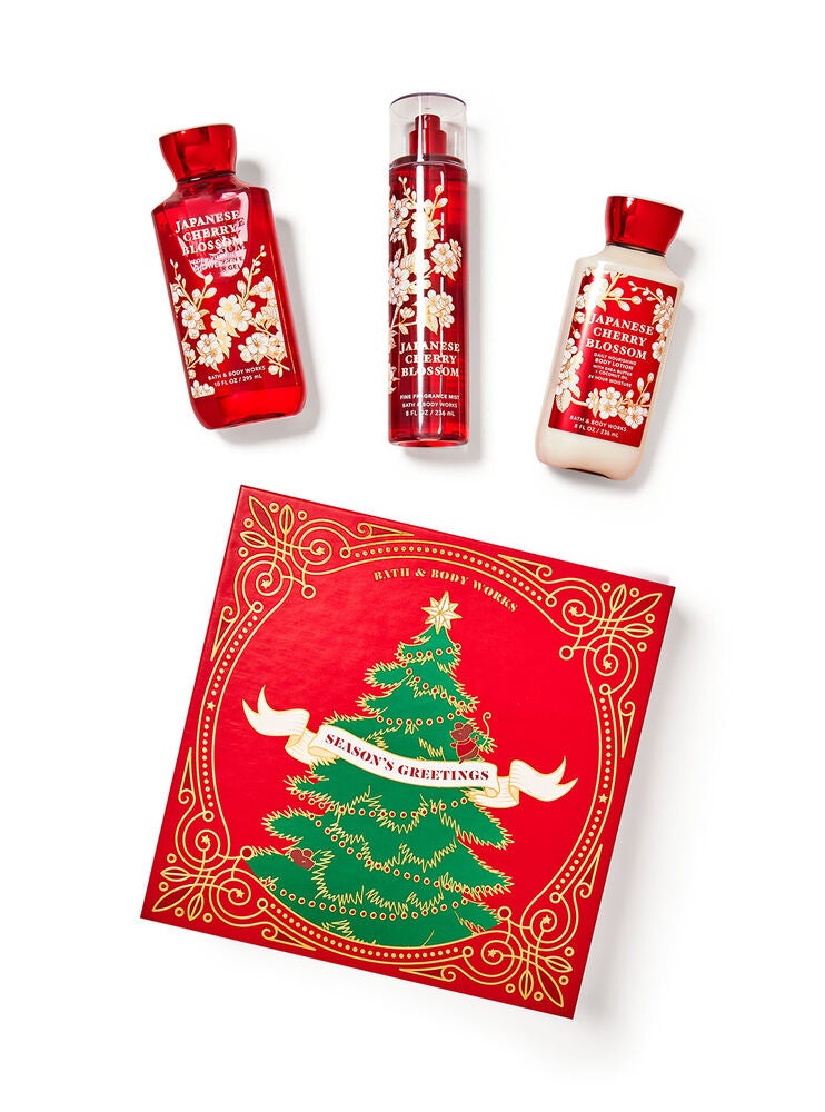 Japanese Cherry Blossom Gift Box Set Bath and Body Works