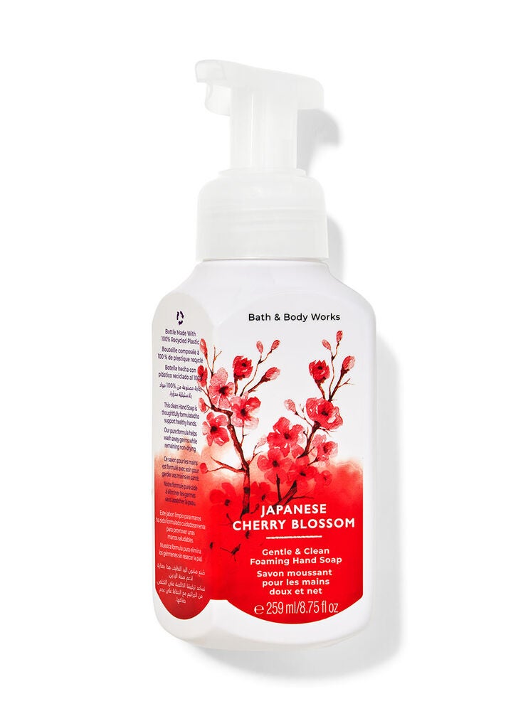 Japanese Cherry Blossom Gentle & Clean Foaming Hand Soap Bath and