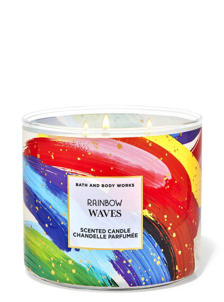 Rainbow Waves 3-Wick Candle