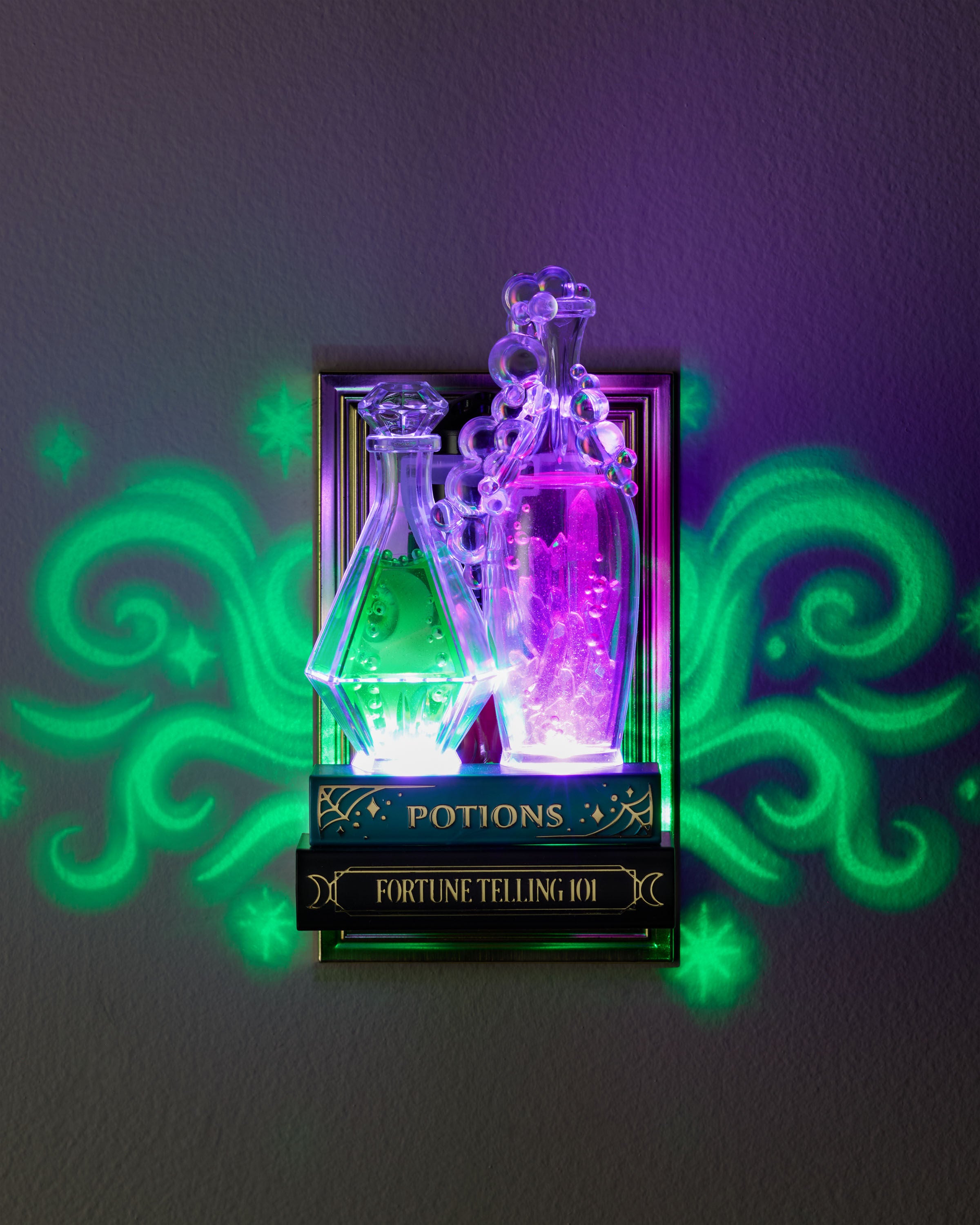 Veilleuse potions sur des livres avec projection Diffuseur de
