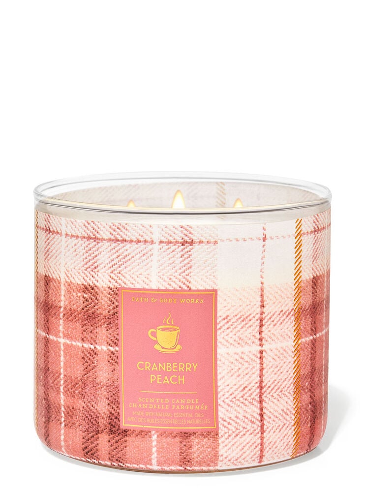 Cranberry Peach 3-Wick Candle