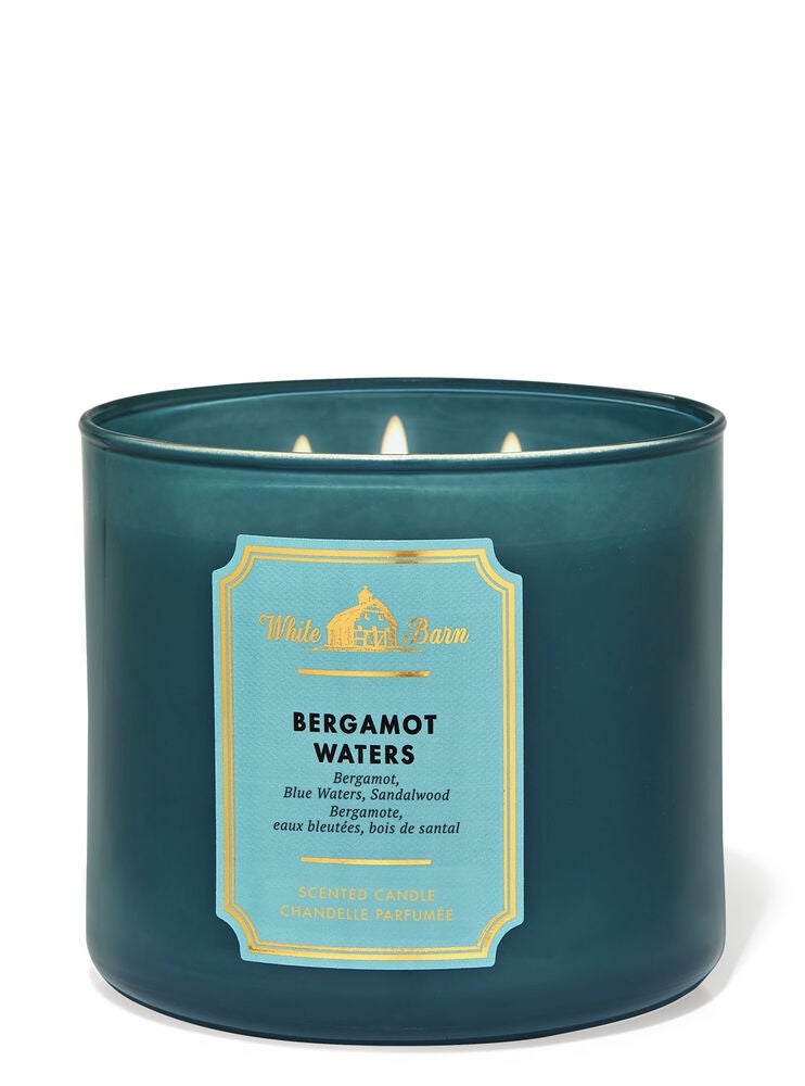 Bergamot Waters 3Wick Candle Bath and Body Works