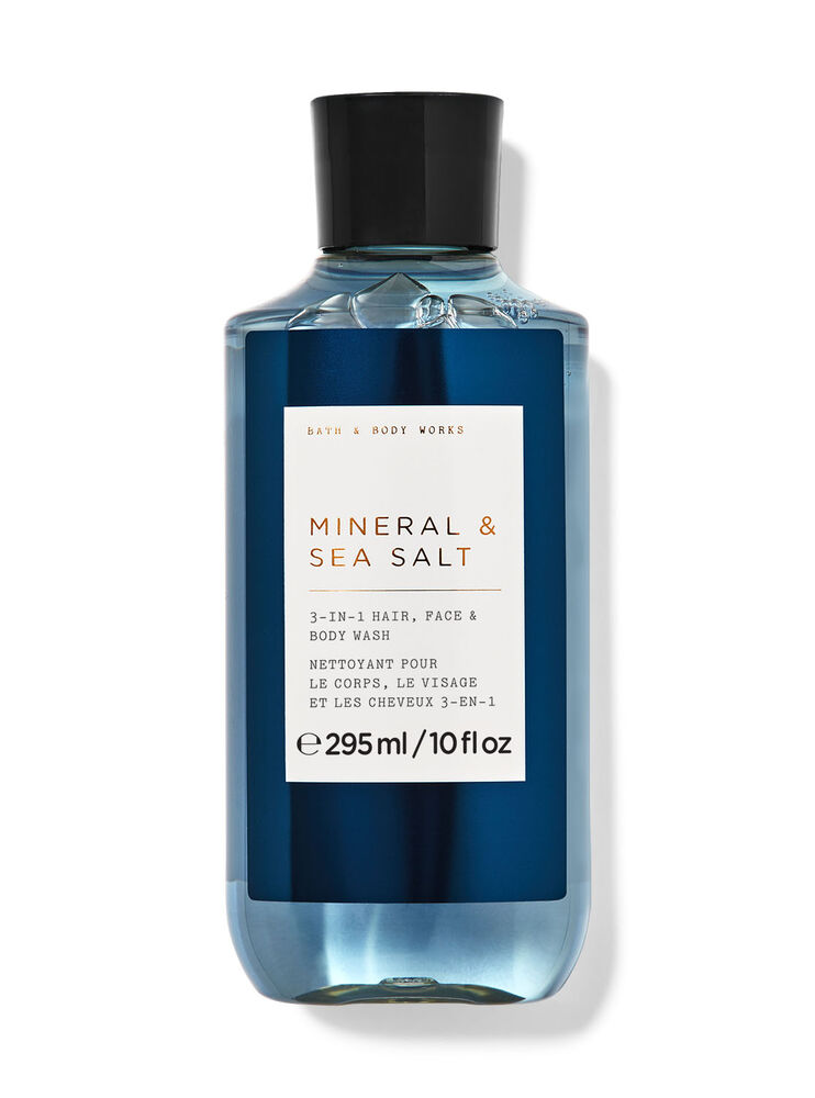 Nettoyant pour le corps, le visage et les cheveux 3-en-1 Mineral & Sea Salt