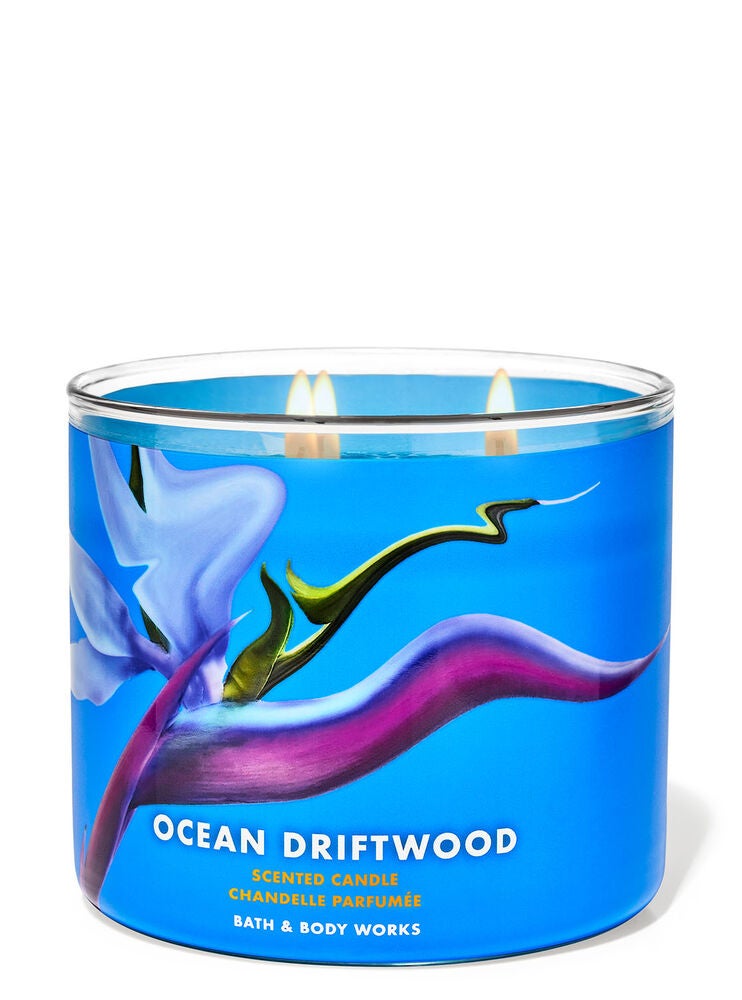 Ocean Driftwood 3Wick Candle Bath and Body Works