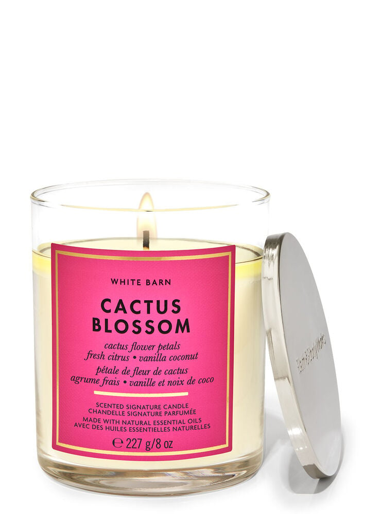 Cactus Blossom Signature Single Wick Candle