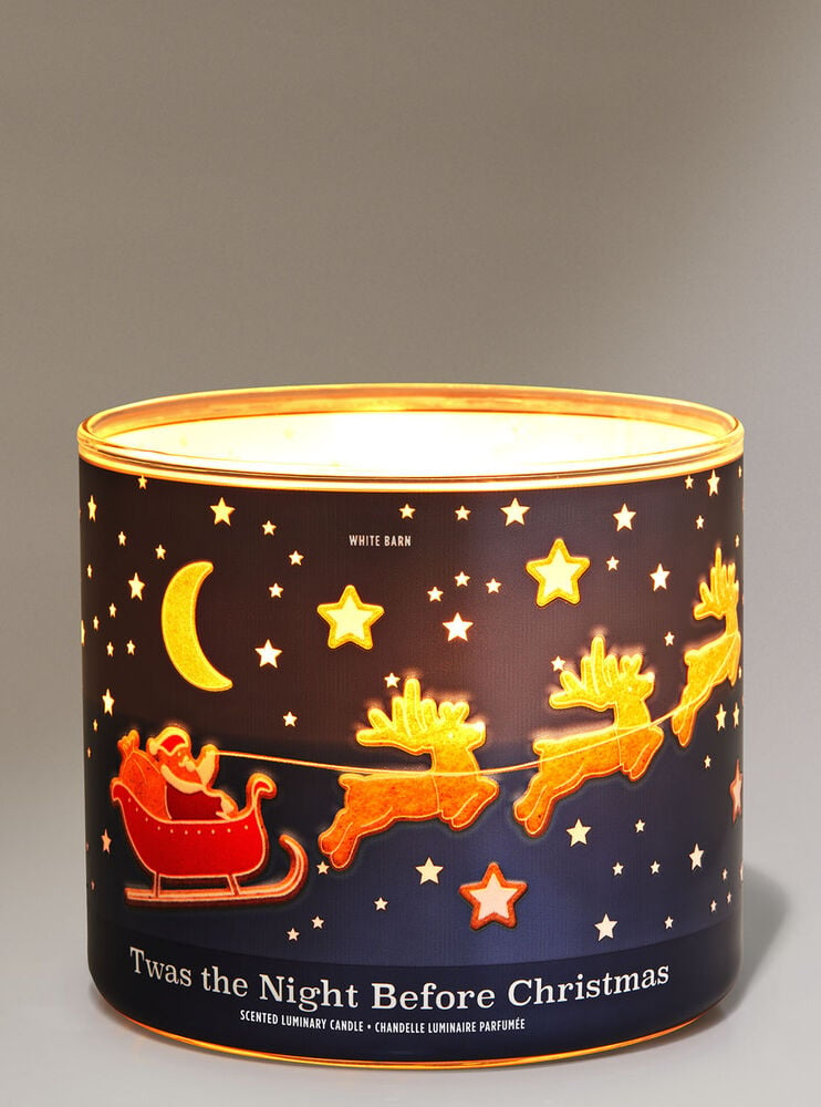 Twas the Night Before Christmas 3-Wick Candle Image 1