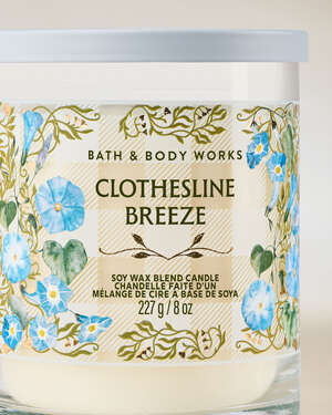 Clothesline Breeze Single Wick Candle