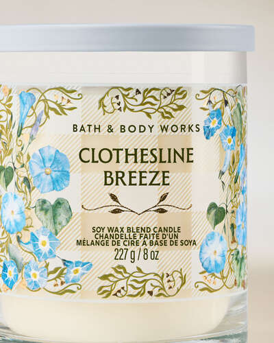 Clothesline Breeze Single Wick Candle