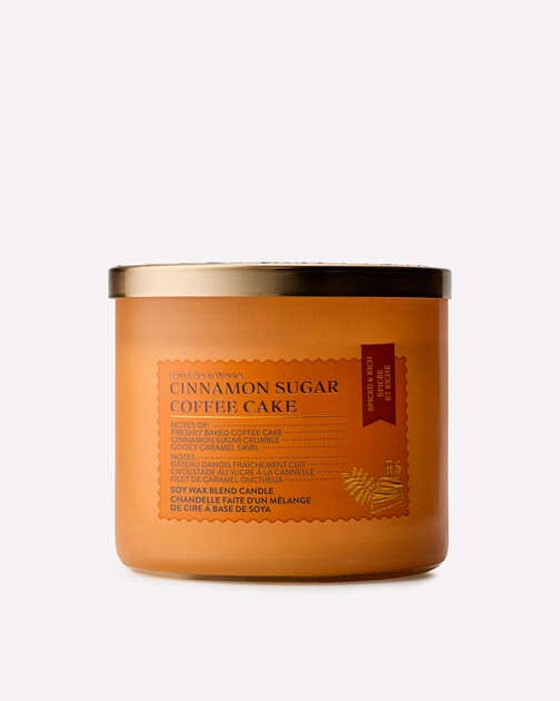 Cinnamon Sugar Coffee Cake 3-Wick Candle