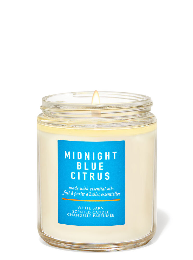 Midnight Blue Citrus Single Wick Candle