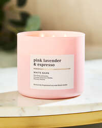 Pink Lavender & Espresso 3-Wick Candle