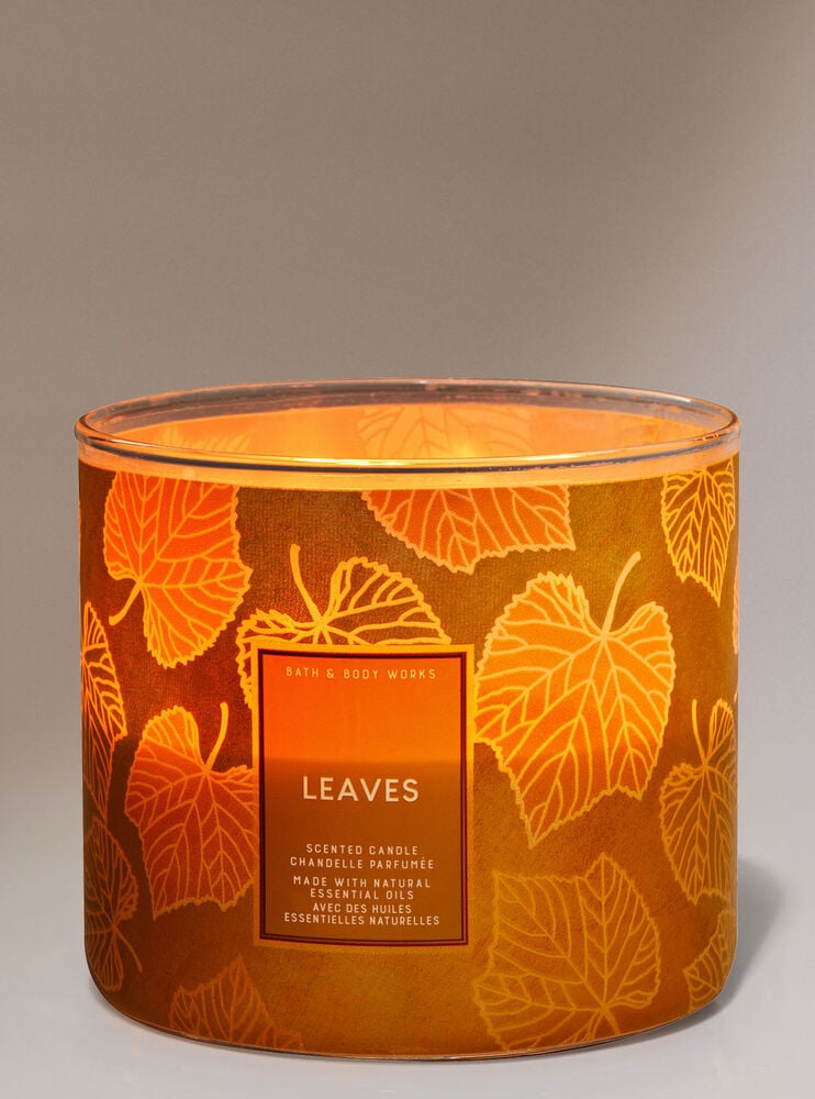 Leaves 3-Wick Candle Image 1