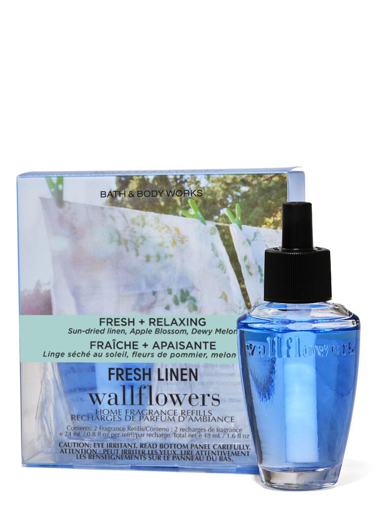 Paquet de 2 recharges de fragrance Wallflowers Fresh Linen