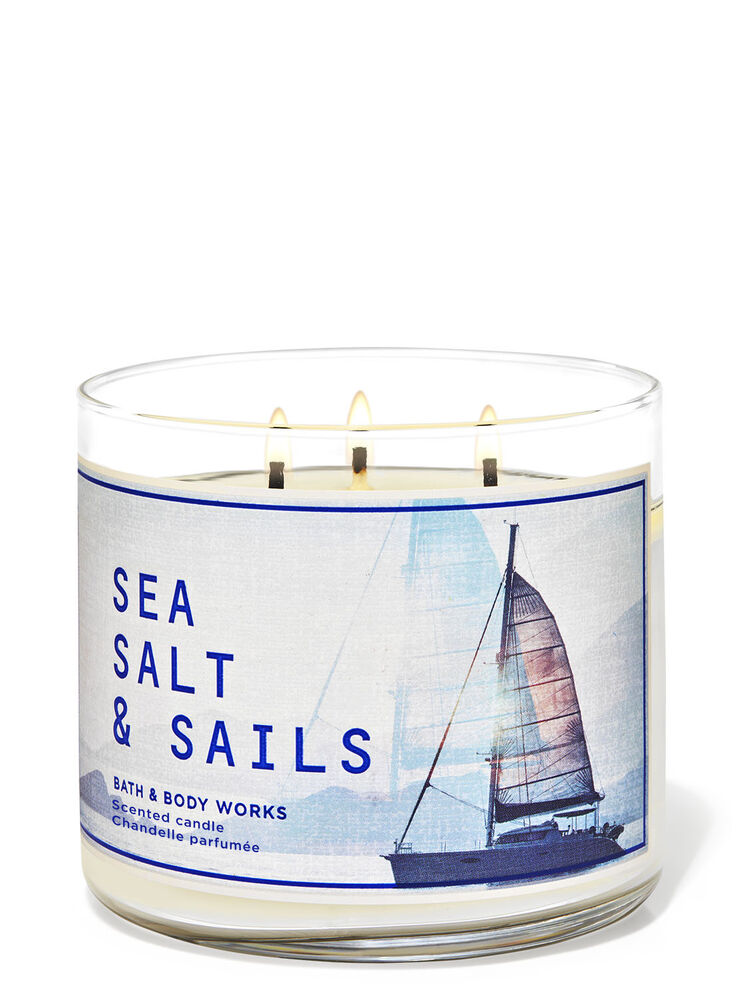 Chandelle à 3 mèches Sea Salt & Sails