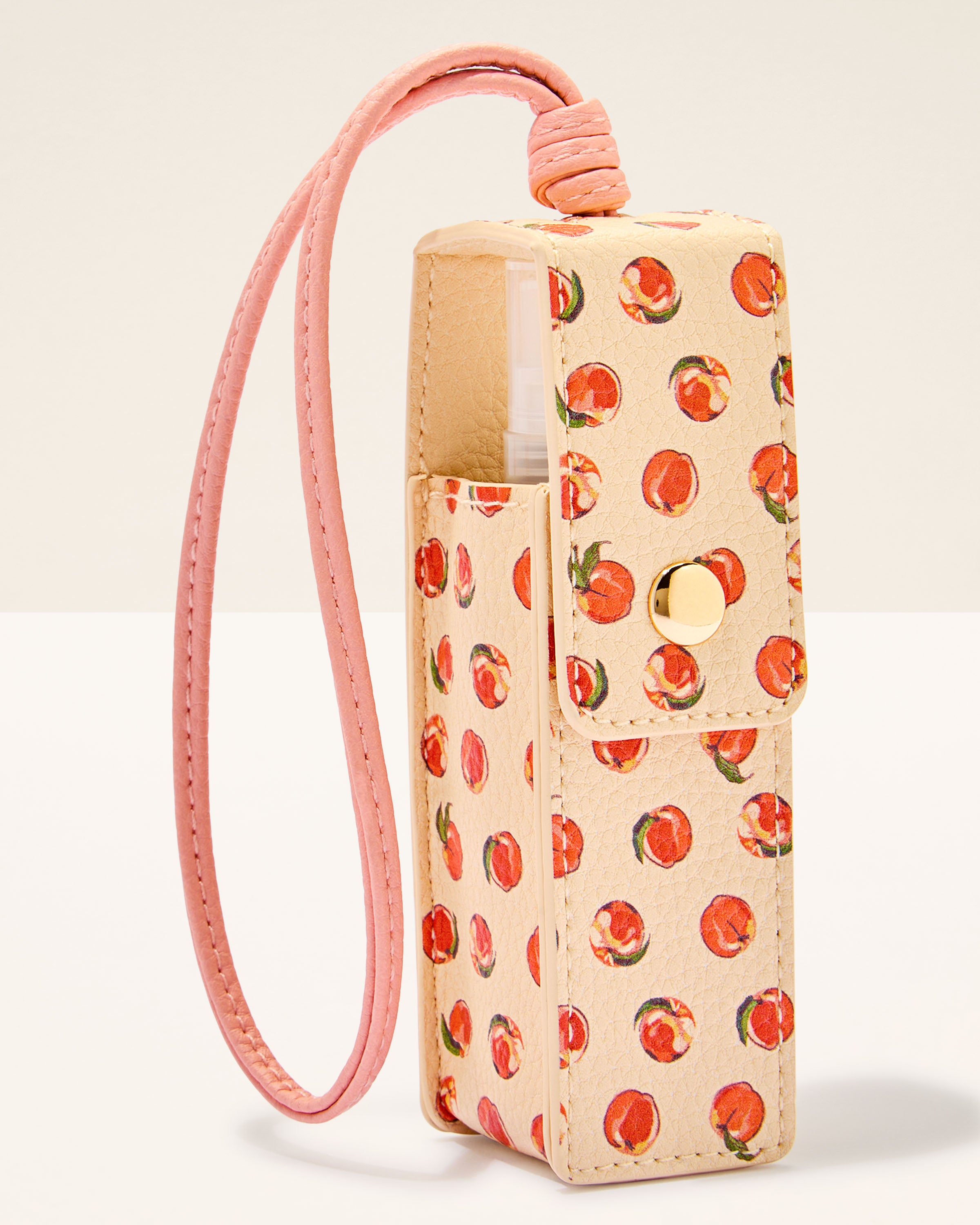 Vera Bradley Peach Spray Sanitizer & Lip Holder