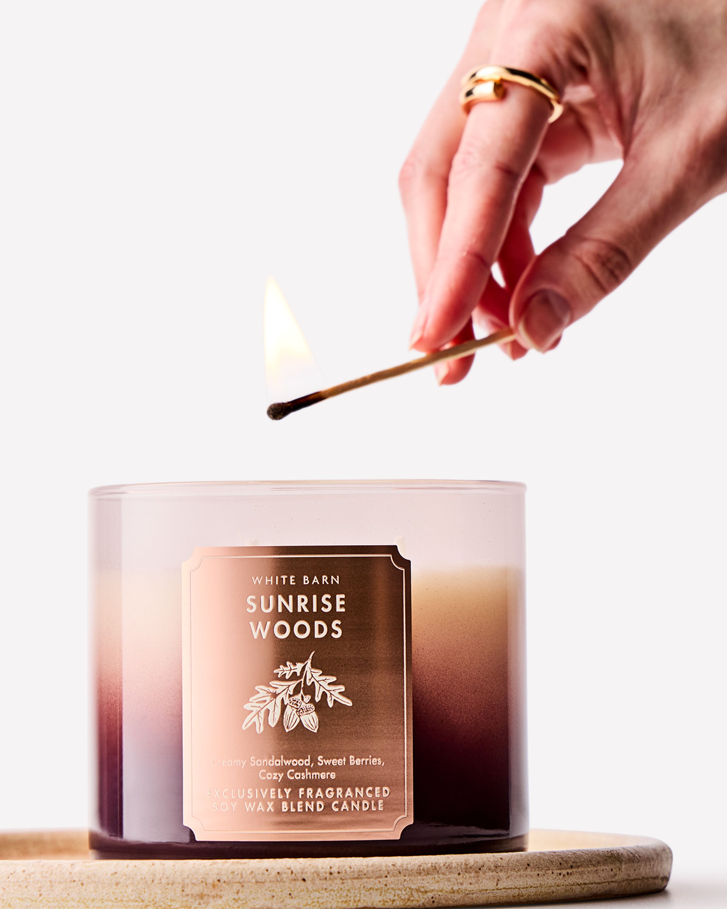 Sunrise Woods 3-Wick Candle