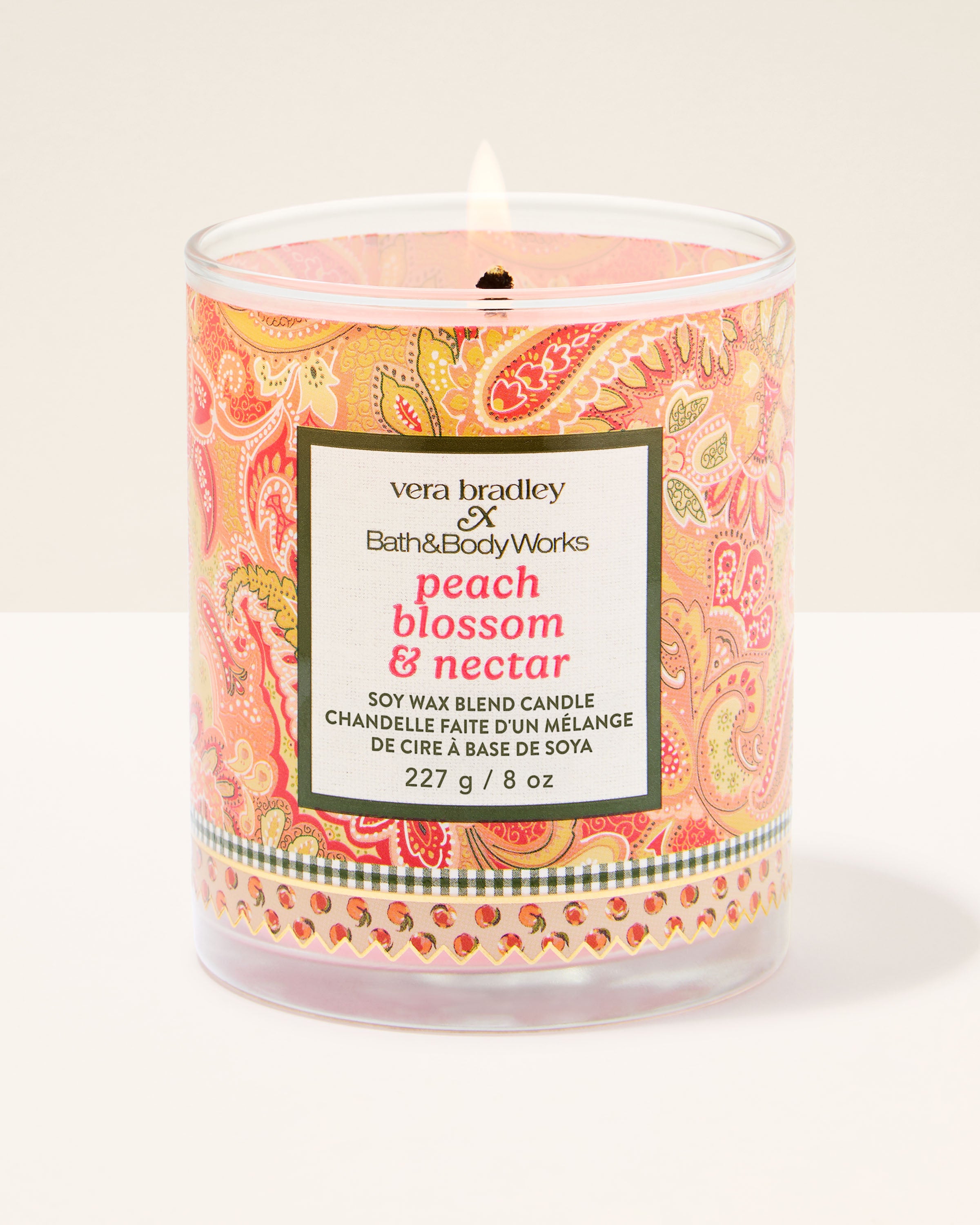 Peach Blossom & Nectar Single Wick Candle