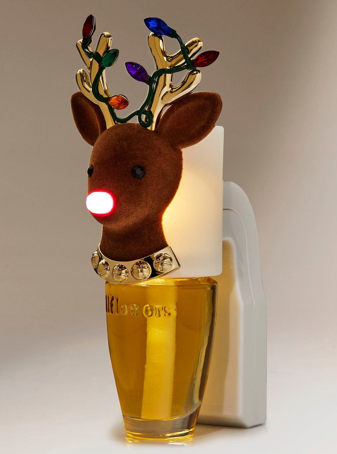 Holiday Reindeer Nightlight Wallflowers Fragrance Plug Bath and Body