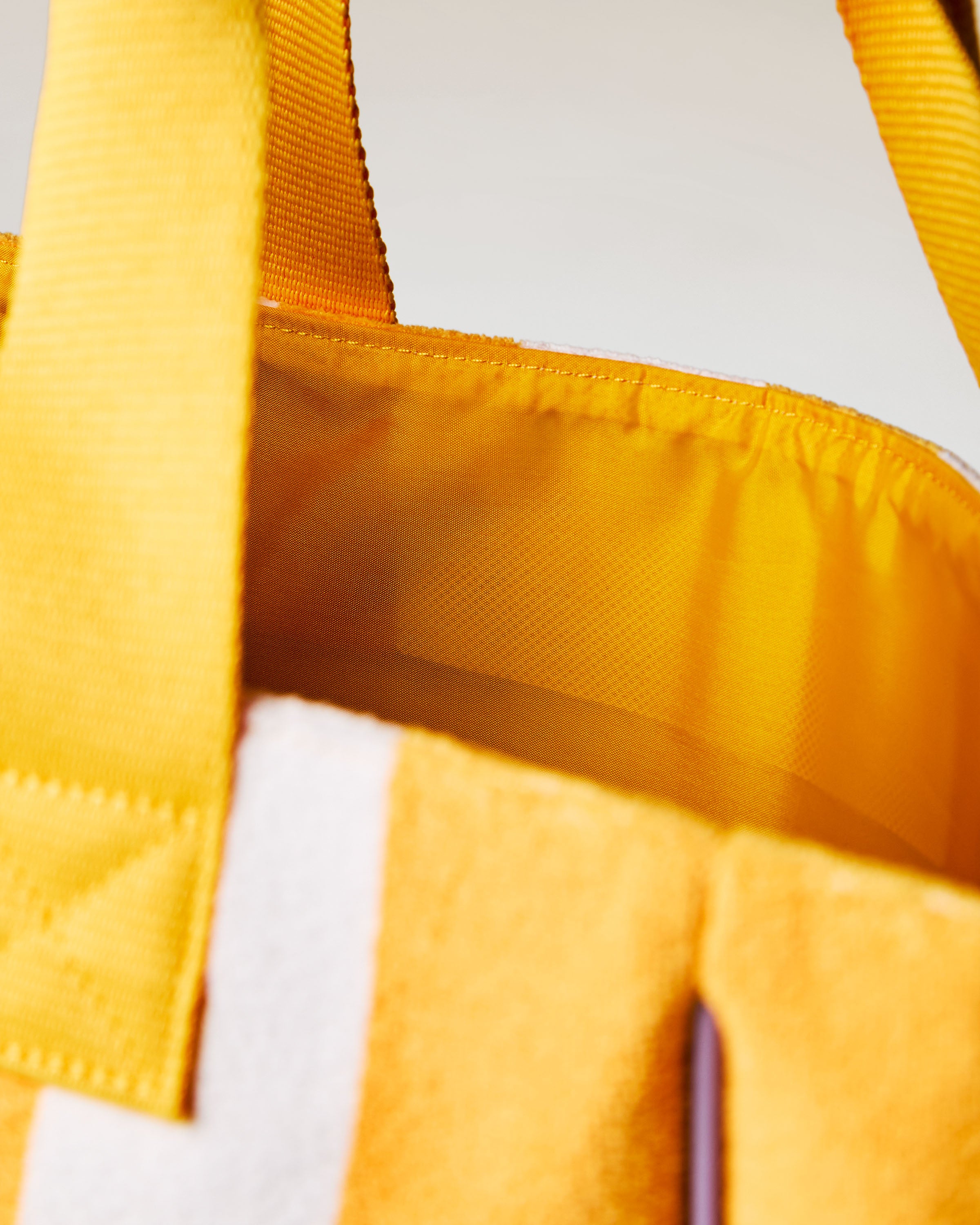 Yellow Striped Tote Bag