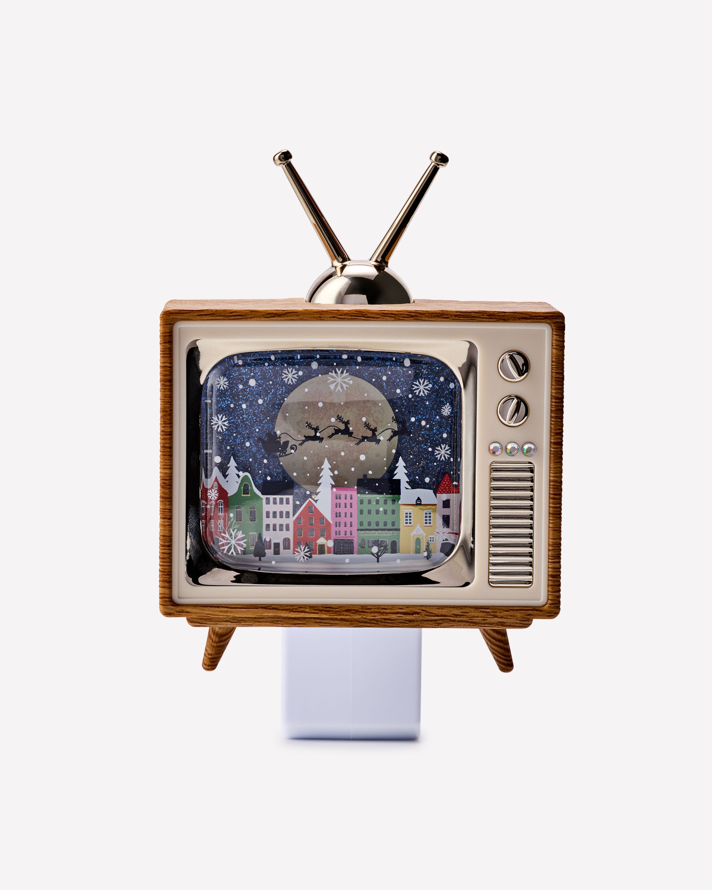 Vintage Holiday TV Projector Nightlight Wallflowers Fragrance Plug