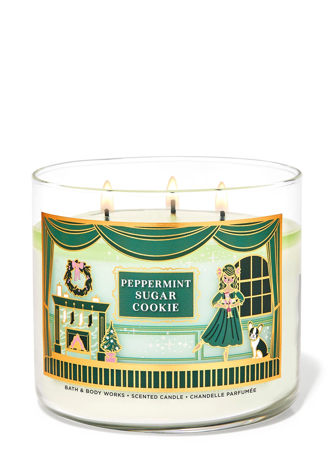 Peppermint Sugar Cookie 3Wick Candle Bath and Body Works