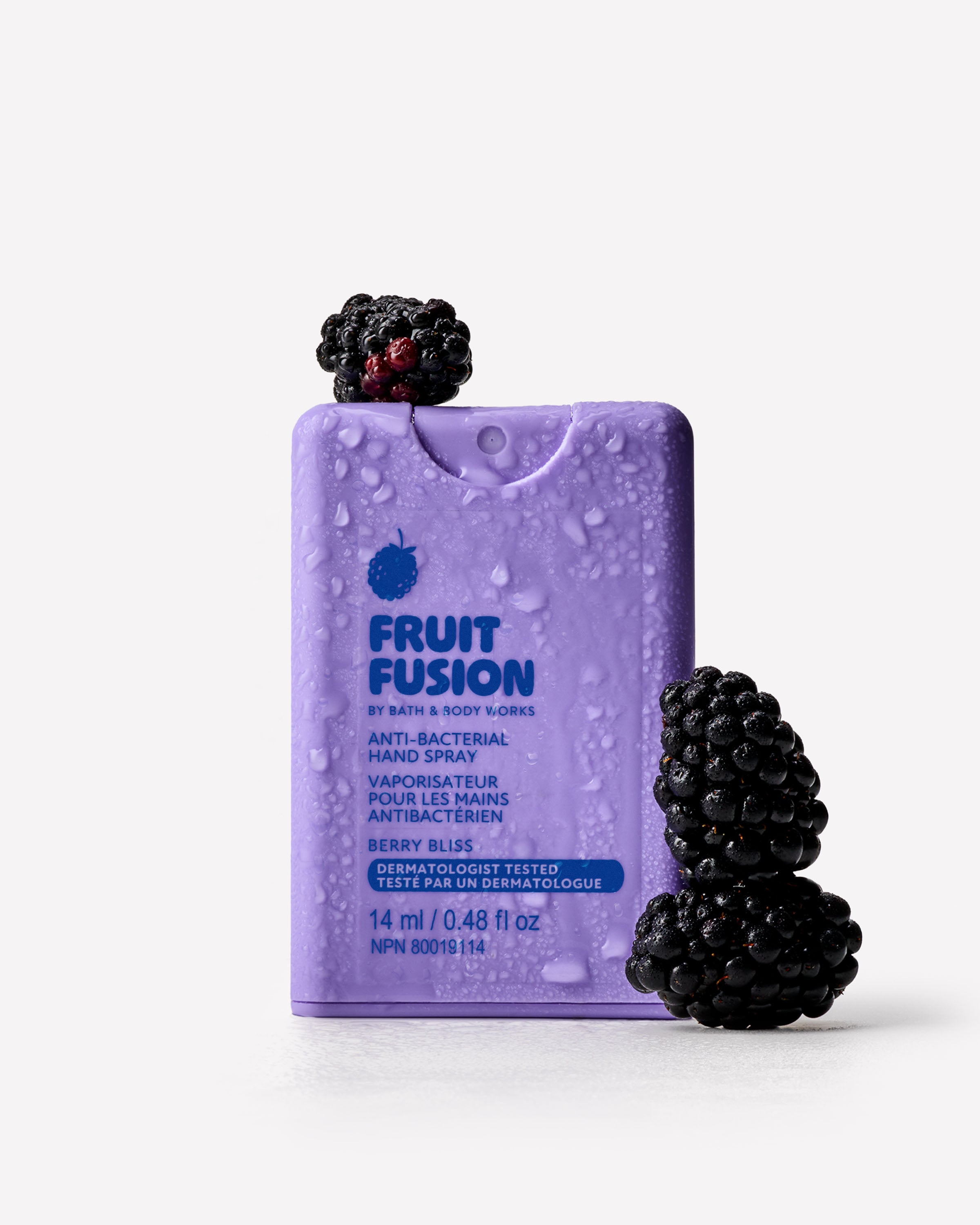 Vaporisateur pour les mains antibactérien de poche Berry Bliss
