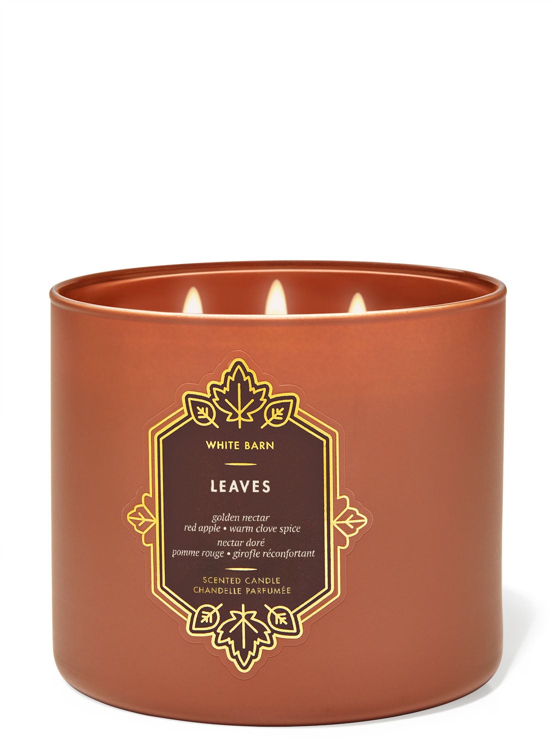 Leaves 3Wick Candle Bath and Body Works