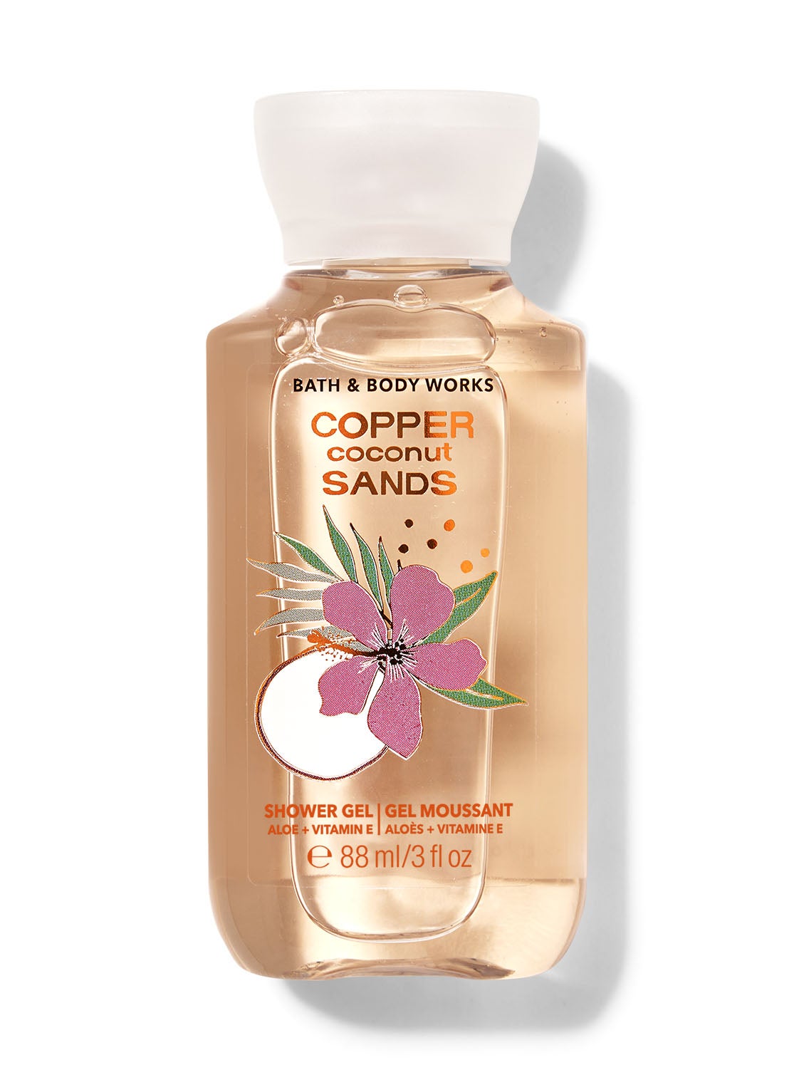Copper Coconut Sands Travel Size Shower Gel Bath and Body Works