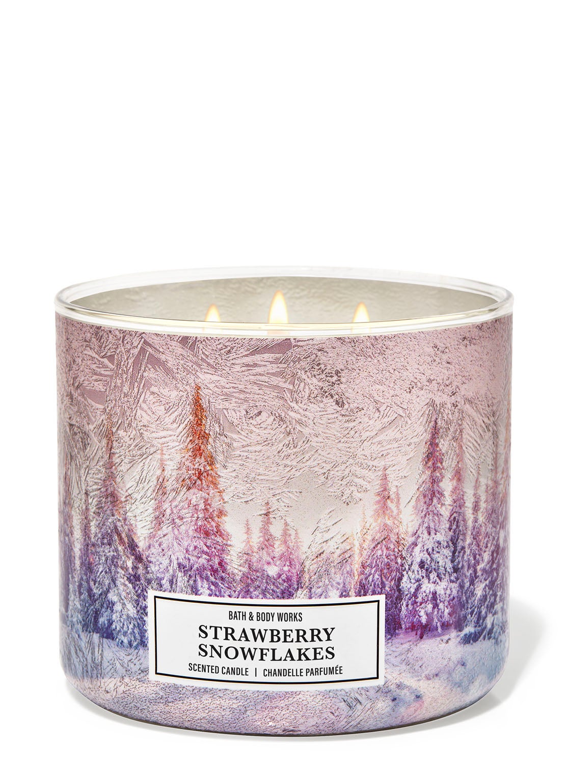 Strawberry Snowflakes 3Wick Candle Bath and Body Works