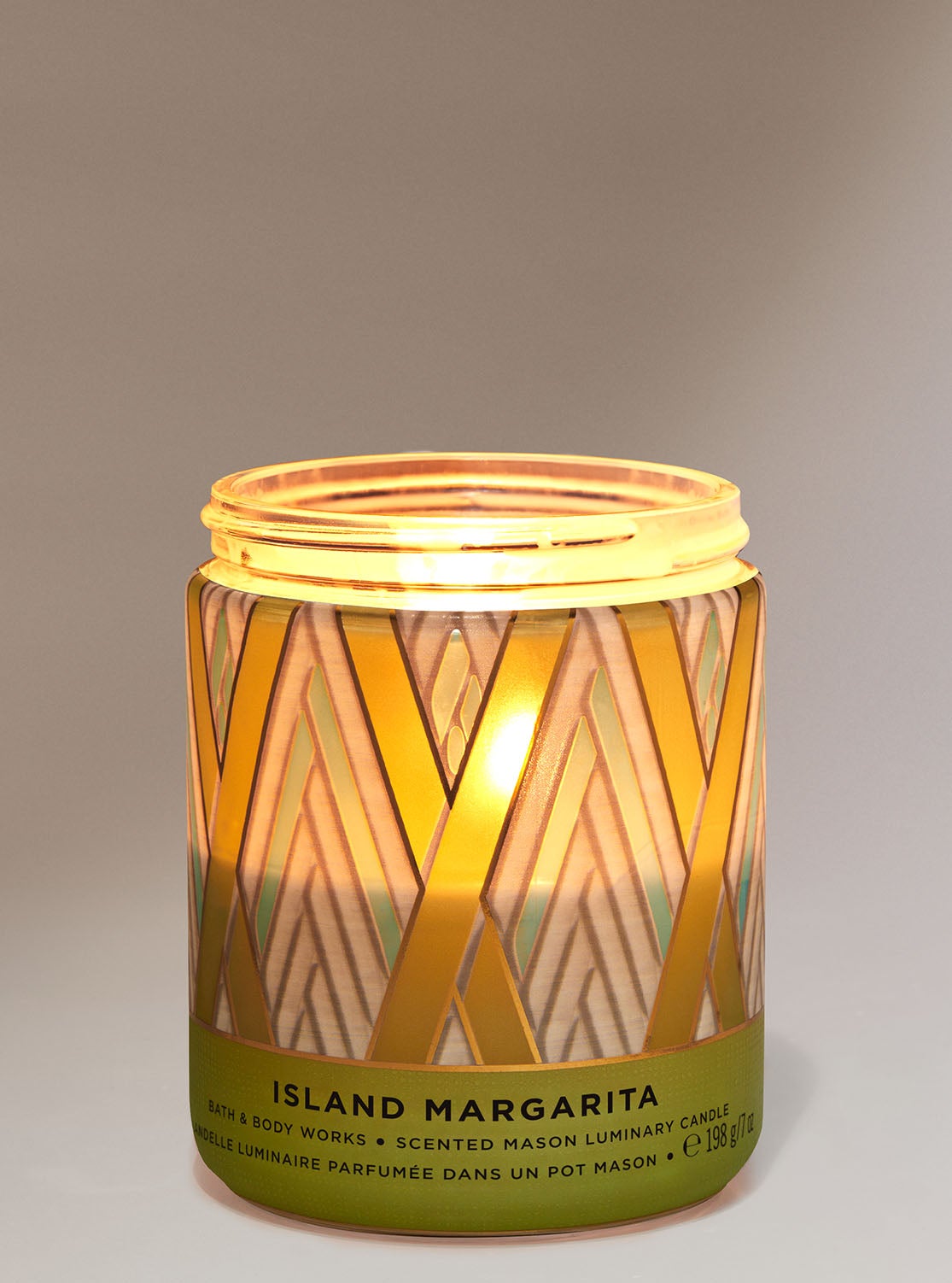 Island Margarita Mason Single Wick Candle Bath and Body Works
